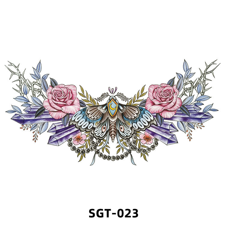 Free shipping Tattoo 2023 New Factory Wholesale Chest Paste Tattoo Sticker Back Tattoo Wings Big Picture Sticker Tattoo Sticker Back Sticker