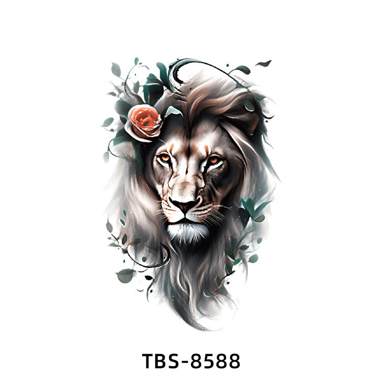 Free shipping Tattoo In Stock Wholesale Small Full Arm Tattoo Sticker Waterproof Sweatproof Animal Color Half Sleeve Arm Flower Tattoo Sticker Paper Tattoo