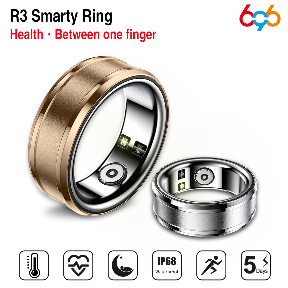 Fashion women's wear Cross-Border Smart Wear Smart Ring Waterproof Blood Oxygen Ring Step Counting Calories R3 Healthy Sleep Ring