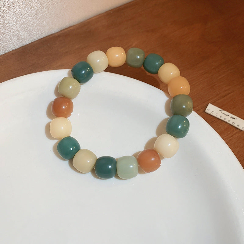 珠宝首饰多巴胺彩色陶瓷海星手链小众ins设计感手串闺蜜百搭diy手饰女批发