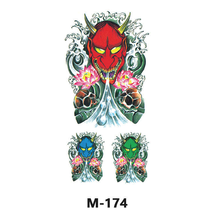 Free shipping Tattoo Wholesale New Tattoo Sticker Long Lasting Waterproof Stickers English Alphabet Letters Flowering and Fruiting Color Arm Half Sleeve Simulation Tattoo Sticker