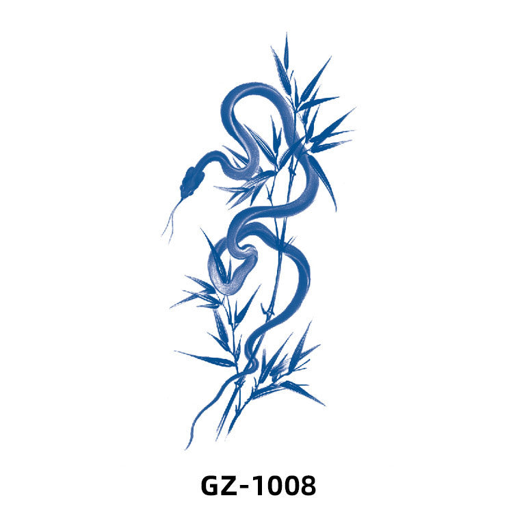 Free shipping Tattoo 2024 New Herbal Animal Tattoo Tattoo Sticker Semi-Permanent Pattern Half Sleeve Tattoo Waterproof Sweatproof Tattoo Sticker Paper