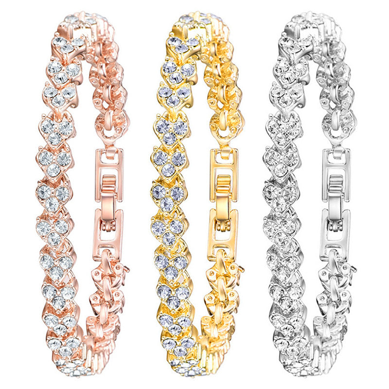 Fashion women's watchForeign Trade Popular Style Cross-Border Hot Sale Suit Fashion Diamond Women's Watch Women's Watch Bracelet Women's Watch Factory Wholesale