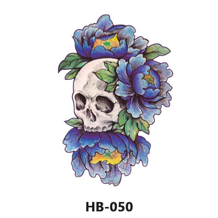Free shipping Tattoo Cross-Border Factory in Stock Wholesale Artistic Tattoo Sticker Waterproof Fashion Flower Arm Stickers Half Sleeve Temporary Tattoo Sticker Men and Women
