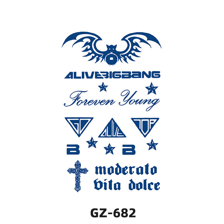 Free shipping Tattoo Herbal Tattoo Sticker Female Semi-Permanent Waterproof and Durable Grass and Wood Internet Celebrity Juice Non-Reflective Simulation Tattoo Sticker Male Advanced