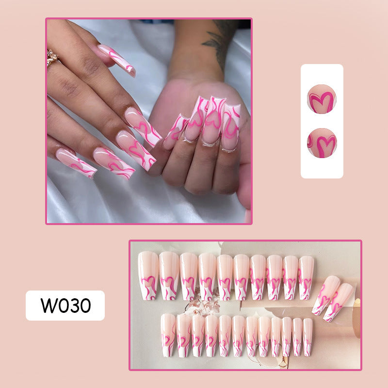 跨境穿戴甲外贸款指甲贴片诺顾美甲片假指甲美甲贴片成品甲 nails