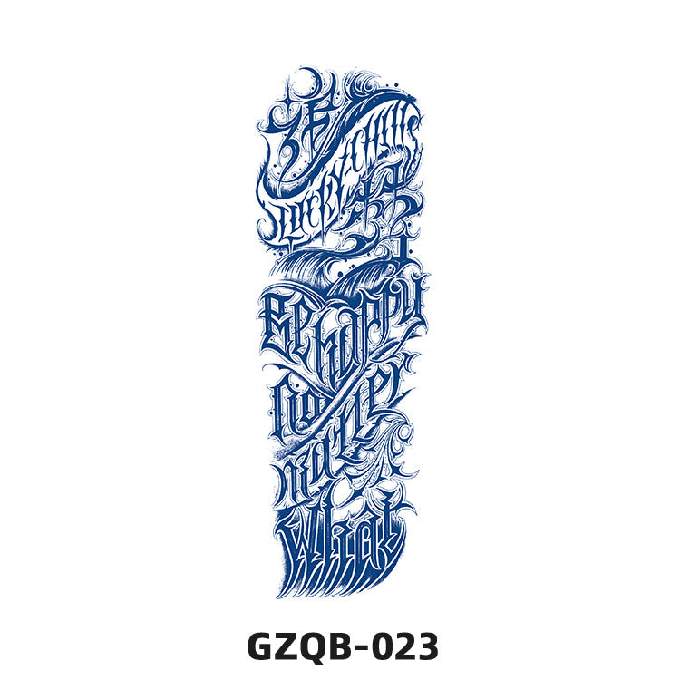 Free shipping Tattoo Factory in Stock Wholesale Herbal Juice Full Arm Tattoo Sticker Waterproof Sweat-Proof Imitation Tattoo Semi Permanent Tattoo Sticker