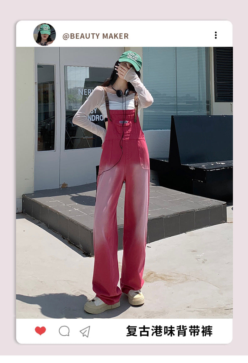 Free shipping  new loose and thin sweet and cool straight wide-leg pants