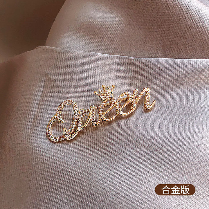 配饰胸针镶钻珍珠数字花朵胸针法式轻奢气质别针时尚小众高级感西装配饰女