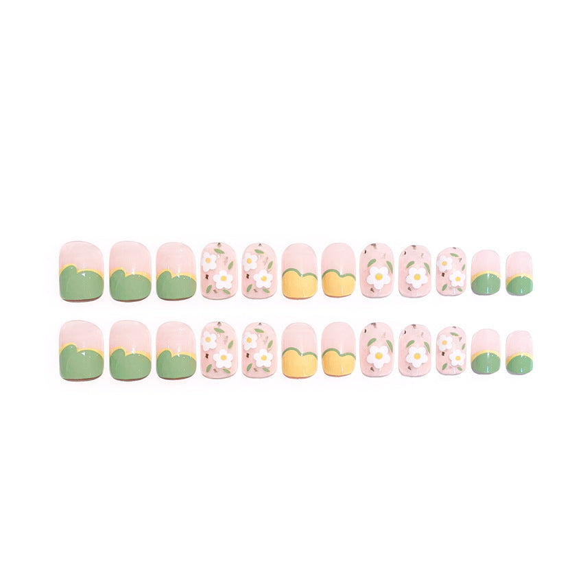 Fashion  nail Fresh Wear Armor Removable Nail Patch Nail Sticker Nail Stickers Fake Nails Wearable Nail Stickers A22