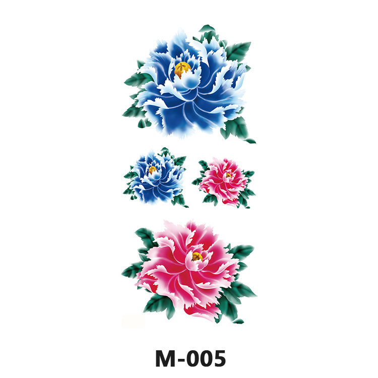Free shipping Tattoo Factory Wholesale Tattoo Sticker Tattoo Men's and Women's Flower Butterfly Color Waterproof Tattoo Sticker Internet Celebrity Tattoo Sticker Paper