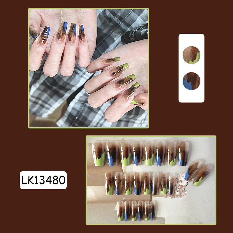 夏日穿戴甲诺顾美甲片渐变指甲贴片美甲贴片假指甲片穿戴美甲成品