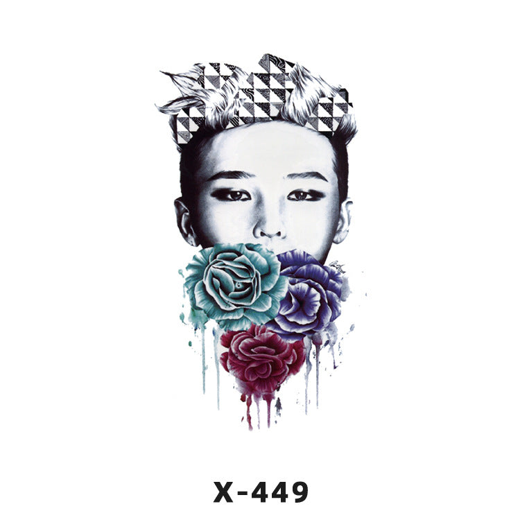 Free shipping Tattoo Tattoo Sticker Paper Waterproof Love Heart Man and Woman Cartoon Personality Couple Long Lasting Flower English Letters Fresh Tattoo Sticker