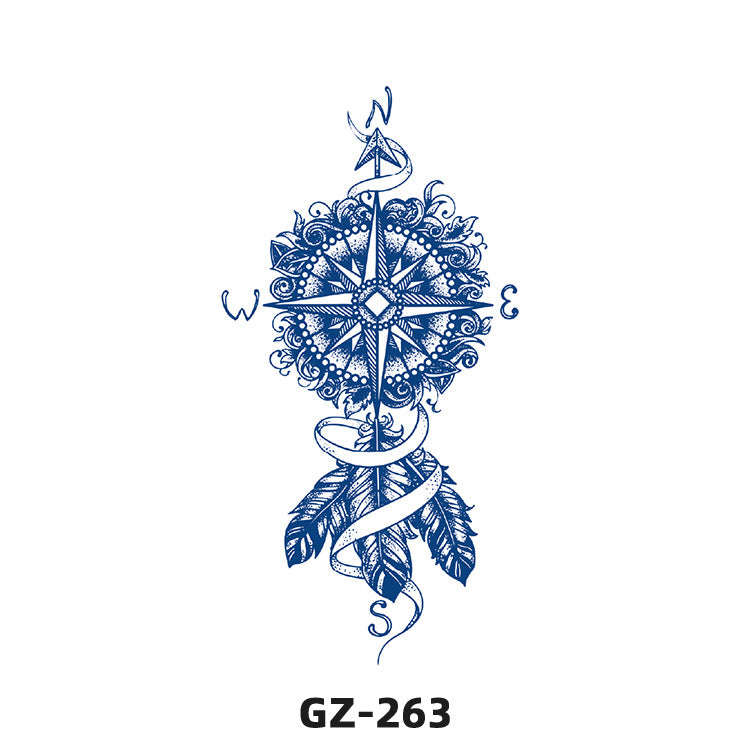 Free shipping Tattoo Exclusive for Cross-Border Herbal Tattoo Sticker Semi-Permanent English Letters Tattoo Sticker Anti-Sweat Tattoo