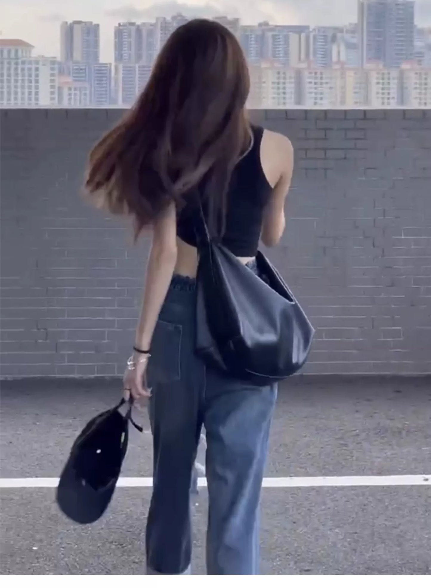 Free Fast shipping !! Street Fashion Cool girl Large Capacity Premium Niche Tote Bag  Versatile Dopamine Bag
