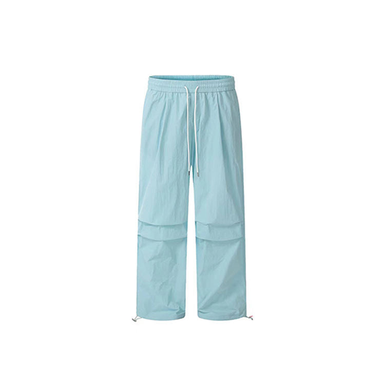 Dopamine pants Free shipping Tattoo American dopamine retro quick-drying drawstring overalls men's and women's loose casual light landing wide-leg paratrooper pants