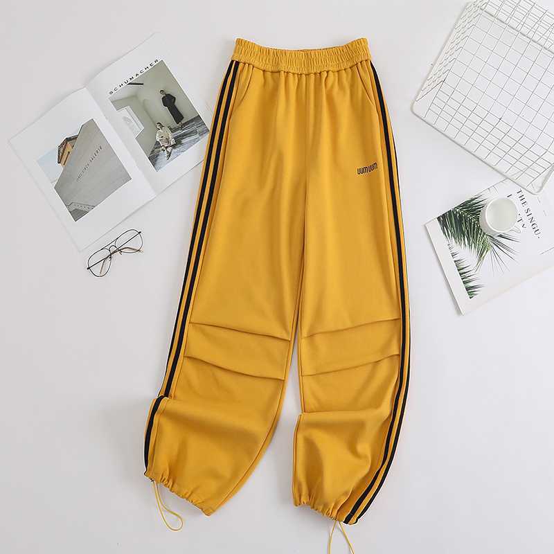 Free shipping   new dopamine candy girl feeling full slim and thin casual pants