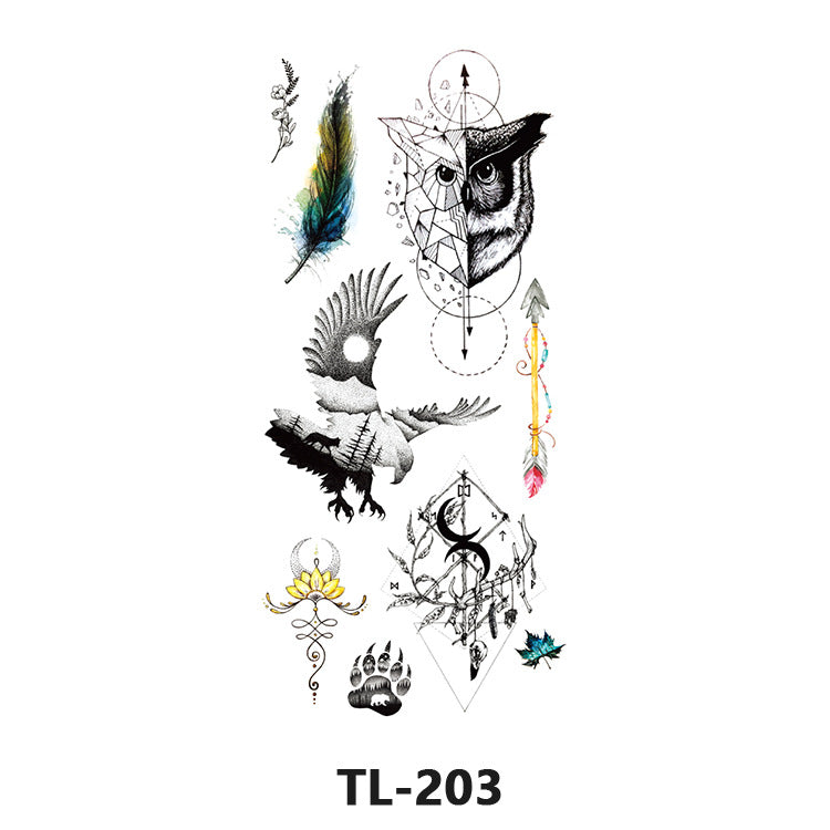 Free shipping Tattoo Factory Wholesale Fresh Tattoo Sticker Men's and Women's Flower Tattoo Stickers in Stock Direct Selling to Map Colorful Flowers