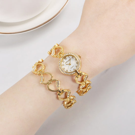 Fashion women's watch Cross-Border Hot Fashion Diamond Women's Watch All-Match Rhinestone Fashion Quartz Bracelet Watch Foreign Trade Wholesale 2330