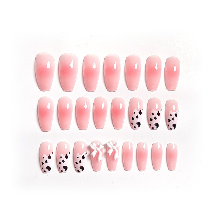 Fashion  nail Wear Armor Nail Stickers Nail Patch Fake Nails Detachable Rendering Long Nail Sticker X34