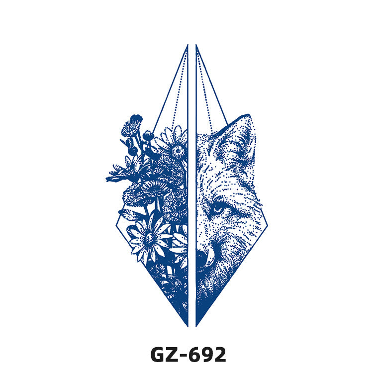 Free shipping Tattoo Herbal Tattoo Sticker Female Semi-Permanent Waterproof and Durable Grass and Wood Internet Celebrity Juice Non-Reflective Simulation Tattoo Sticker Male Advanced