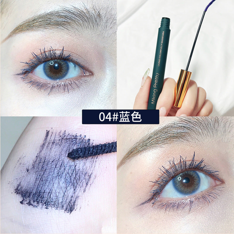 Color Mascara for Women Slim Long curling super long styling no smudging lasting waterproof and sweat resistant fine brush head
