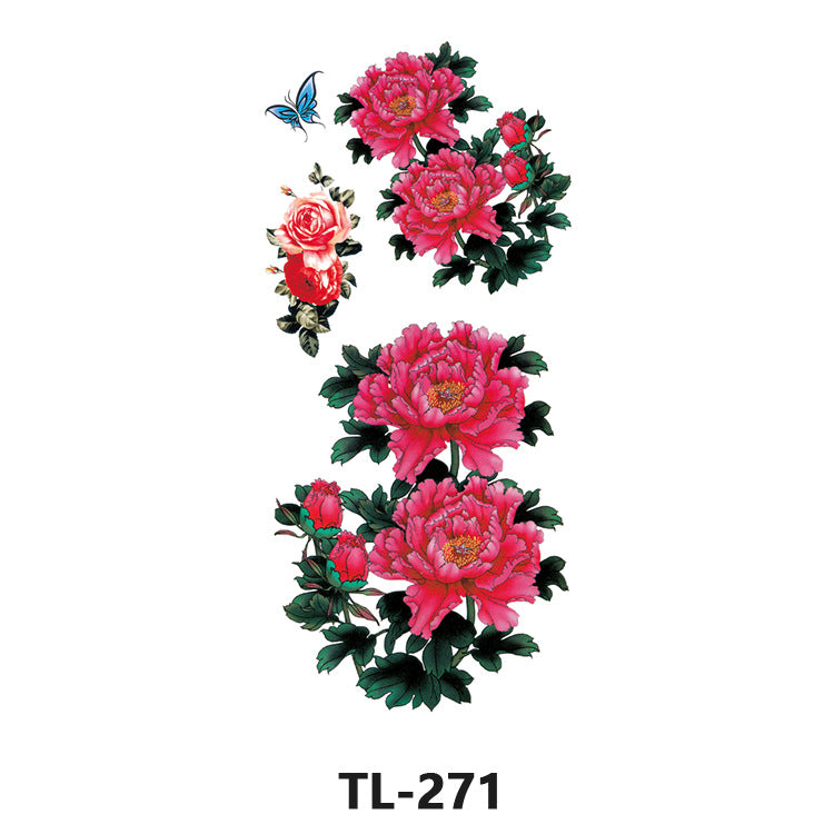 Free shipping Tattoo Waterproof Tattoo Sticker Fresh Flowers Stickers Sexy Plant Tattoo Small Picture Flower Tattoo Sticker in Stock Wholesale