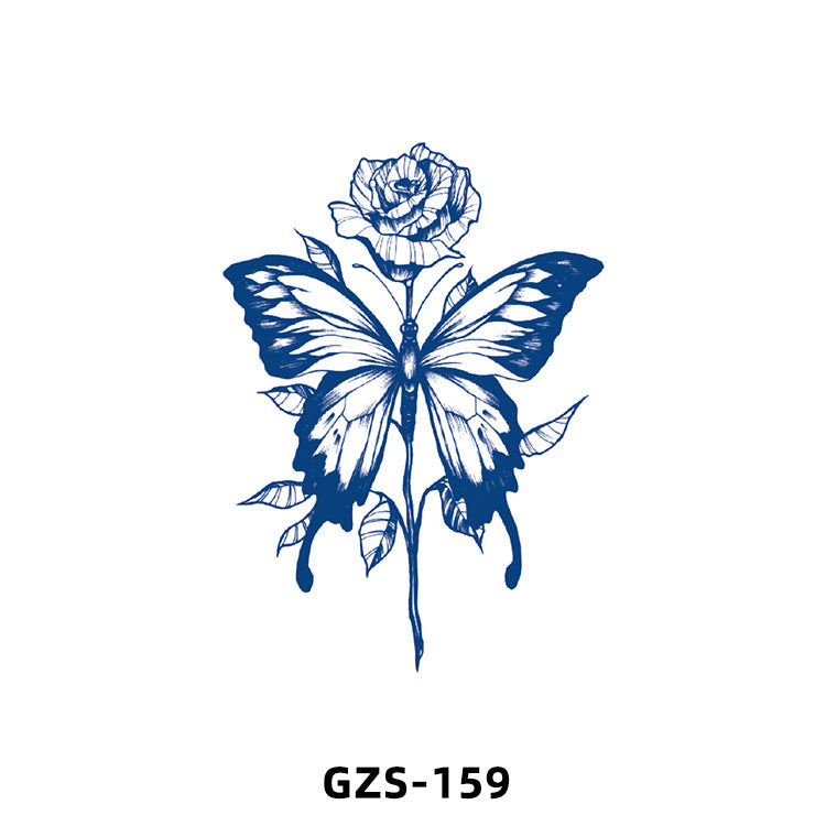 Free shipping Tattoo New Herbal Juice Tattoo Sticker Cute Flowers Fresh Flower Semi-Permanent Ins Tattoo Stickers Factory Wholesale