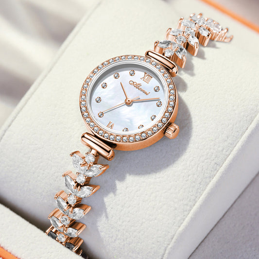 Fashion women's watchMermaid Watch Female Genuine Brand Famous Brand Special Interest Light Luxury Starry Sky Full Diamond TikTok Live Streaming on Kwai Hot Bracelet