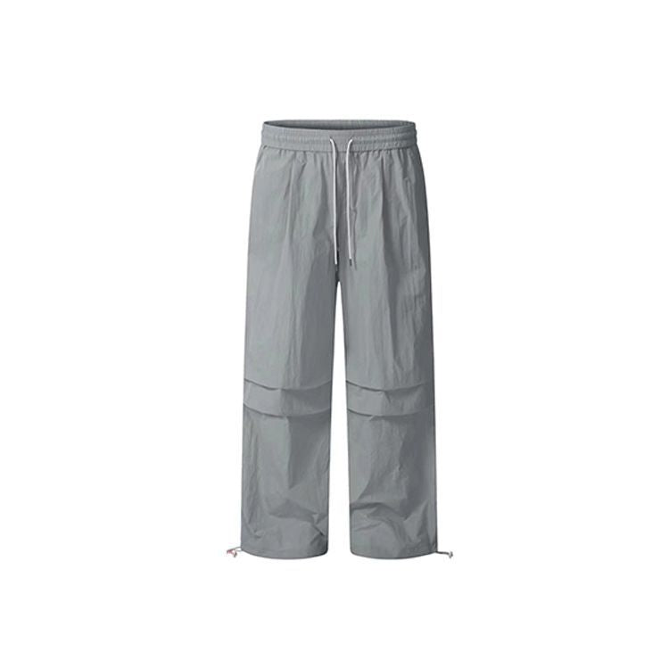 Dopamine pants Free shipping Tattoo American dopamine retro quick-drying drawstring overalls men's and women's loose casual light landing wide-leg paratrooper pants