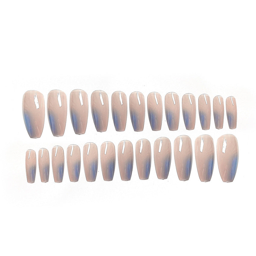 Fashion  nail Wearable Nail Sticker Chessboard Grid Wearable Nail Piece Nail Shaped Piece Removable Nail Patch Finished Product Y10