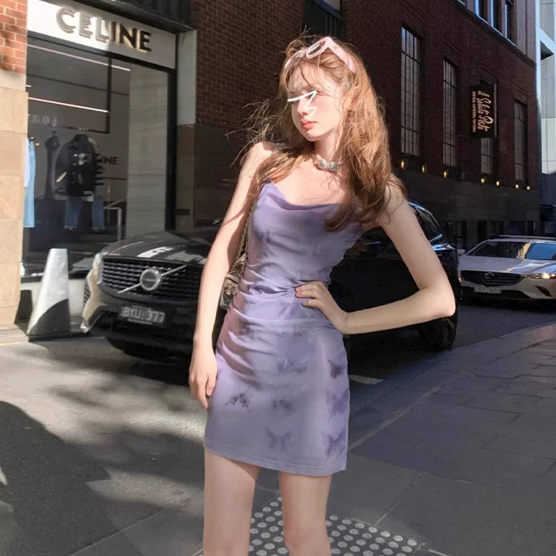 Fashion women's wear 2024 New French Style Temperament Sling Floral Slim-Fitting Dress Women's Summer Sexy Hot Girl MoM Hip Skirt