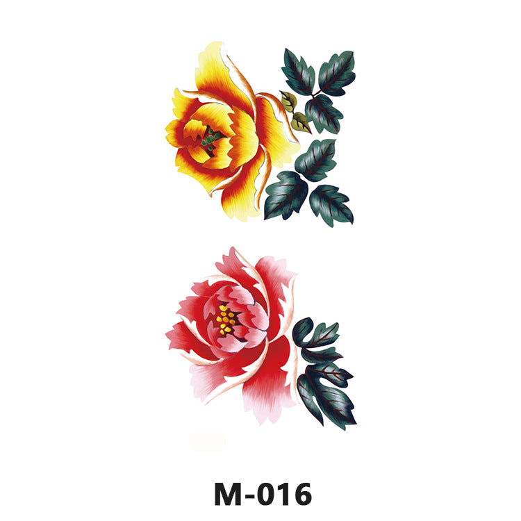 Free shipping Tattoo Factory Wholesale Tattoo Sticker Tattoo Men's and Women's Flower Butterfly Color Waterproof Tattoo Sticker Internet Celebrity Tattoo Sticker Paper