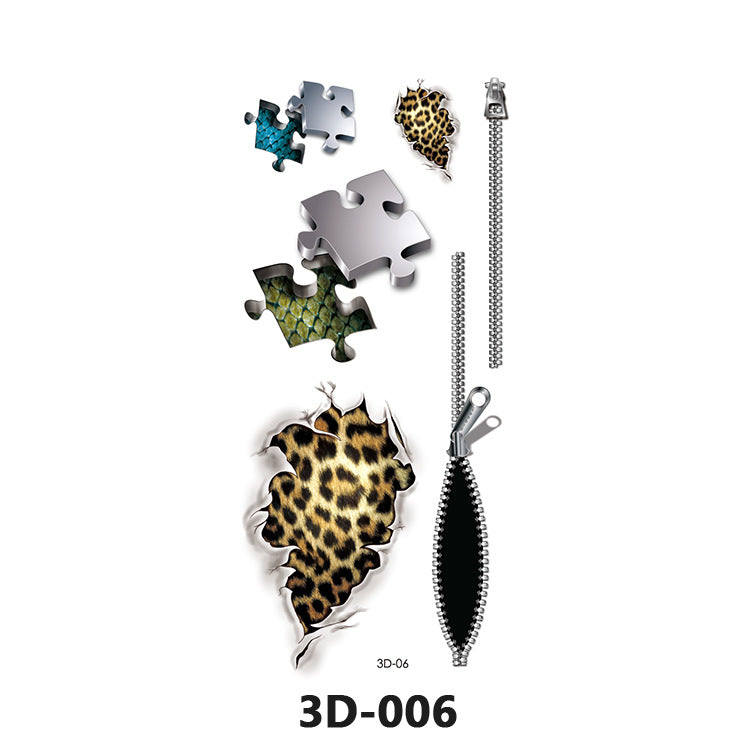 Free shipping Tattoo In Stock Wholesale 3D Butterfly Waterproof Sweatproof Female Stereo Emulational Creative Temporary Stickers Europe and America Cross Border Butterfly Tattoo Sticker