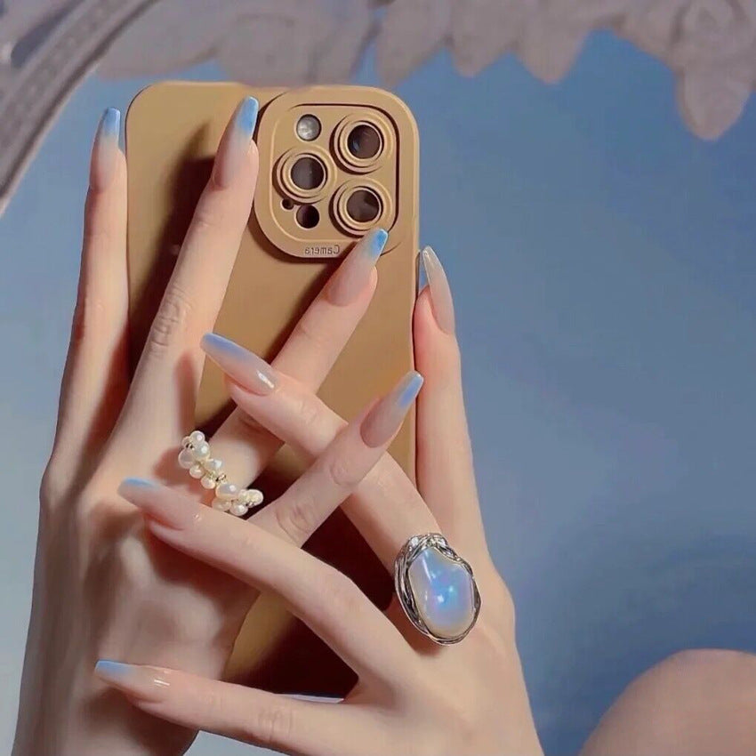 Fashion  nail Wearable Nail Sticker Chessboard Grid Wearable Nail Piece Nail Shaped Piece Removable Nail Patch Finished Product Y10