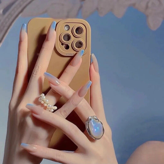 Fashion  nail Wearable Nail Sticker Chessboard Grid Wearable Nail Piece Nail Shaped Piece Removable Nail Patch Finished Product Y10