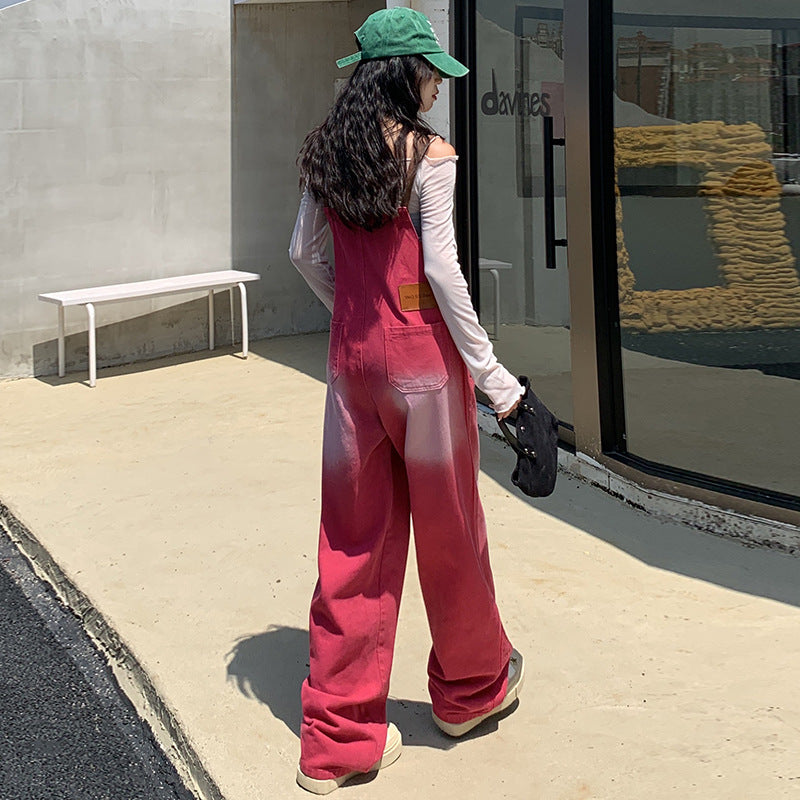 Free shipping  new loose and thin sweet and cool straight wide-leg pants