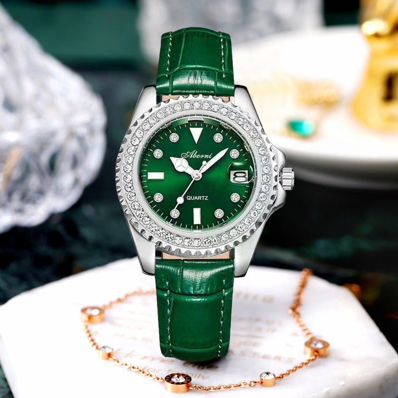 Fashion women's watchForeign Trade New Quartz Watch Women's Exquisite Watch Girls Niche Belt Fashion Waterproof Luminous Women's Watch