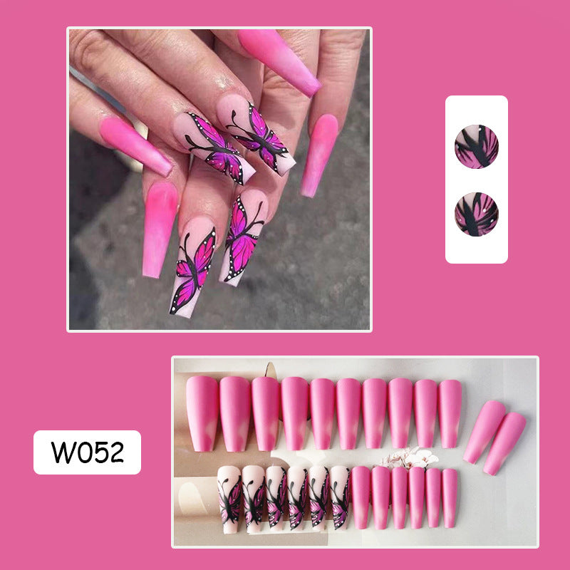 跨境穿戴甲外贸款指甲贴片诺顾美甲片假指甲美甲贴片成品甲 nails