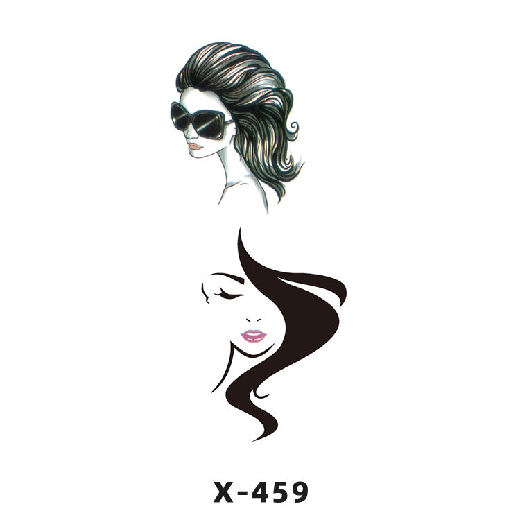 Free shipping Tattoo Tattoo Sticker Paper Waterproof Love Heart Man and Woman Cartoon Personality Couple Long Lasting Flower English Letters Fresh Tattoo Sticker