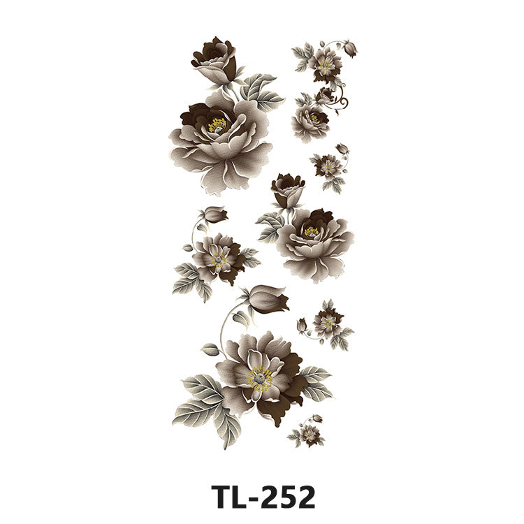 Free shipping Tattoo Waterproof Tattoo Sticker Fresh Flowers Stickers Sexy Plant Tattoo Small Picture Flower Tattoo Sticker in Stock Wholesale