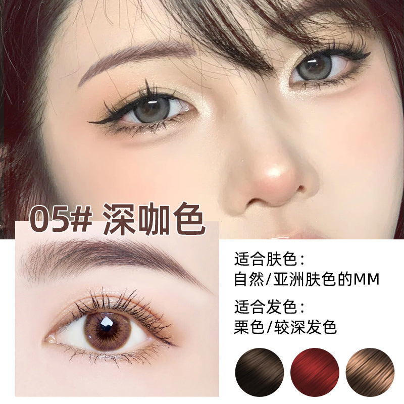 MK小金条双头眉笔防水超细三角头极细防水汗持久不脱色不晕染自然蜜束