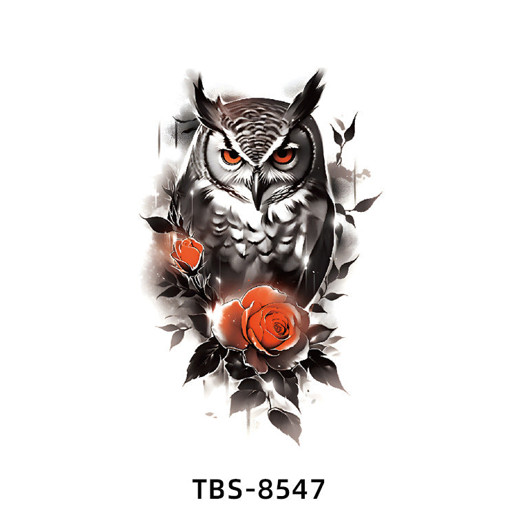 Free shipping Tattoo Small Full Arm Waterproof Tattoo Sticker Half Sleeve Arm Lion Animal Long-Lasting Cross-Border European and American Tattoo Sticker Paper Tattoo