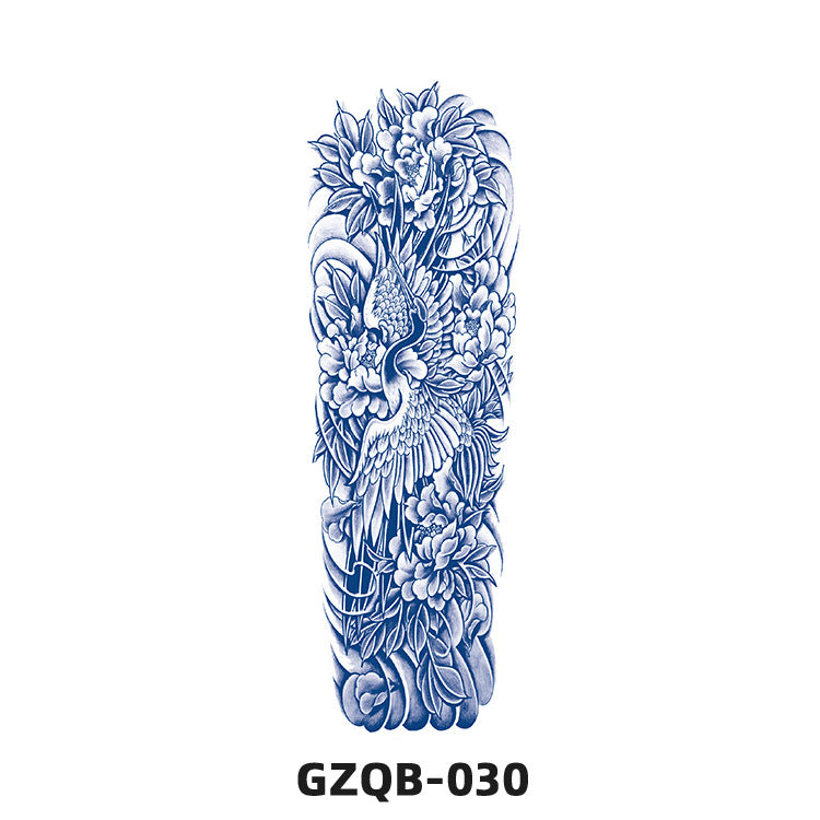 Free shipping Tattoo Factory in Stock Wholesale Herbal Juice Full Arm Tattoo Sticker Waterproof Sweat-Proof Imitation Tattoo Semi Permanent Tattoo Sticker