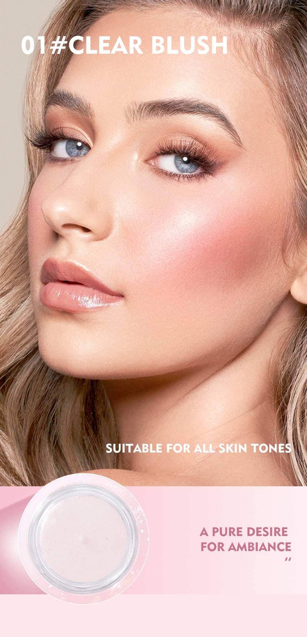 Warm Change Blush Clear Color Changing Gel Highlighter Blush Cream Natural Nude Blush