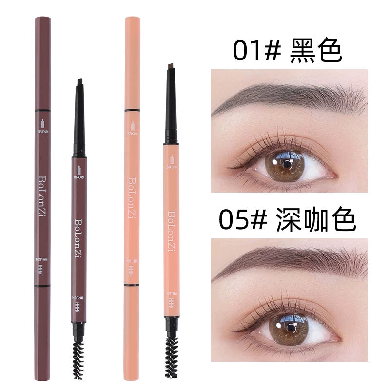 双头极细防水眉笔根根分明女持久防水防汗不脱色女初学者非常自然
