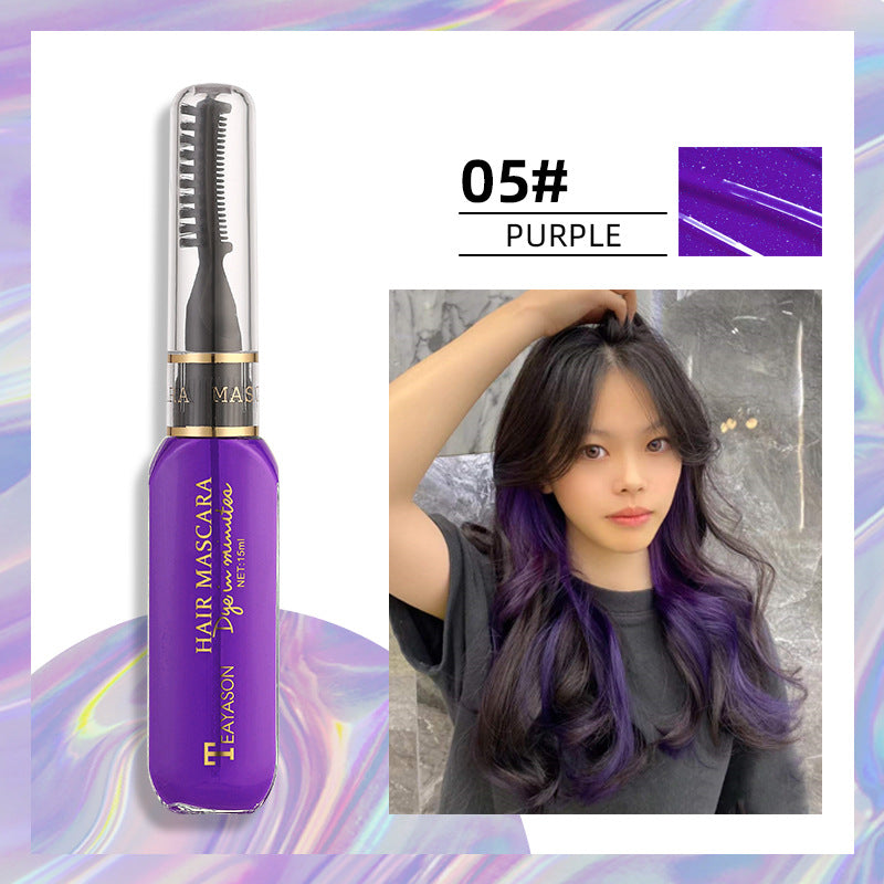Disposable hair dye White dark blue dye Color Highlights Color Mascara dual purpose