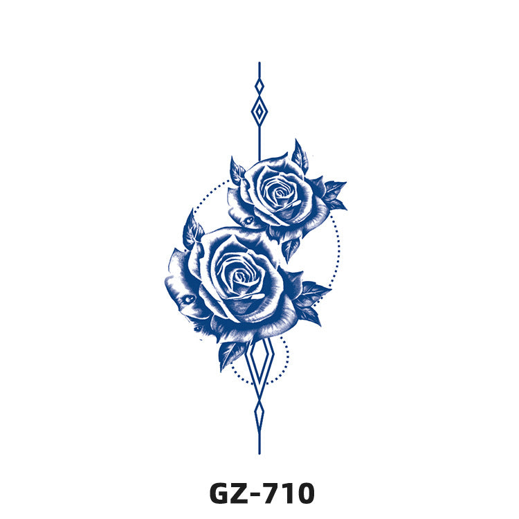 Free shipping Tattoo Herbal Tattoo Sticker Female Semi-Permanent Waterproof and Durable Grass and Wood Internet Celebrity Juice Non-Reflective Simulation Tattoo Sticker Male Advanced