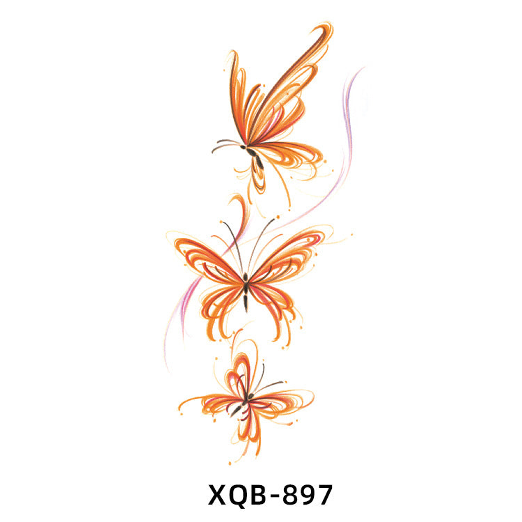Free shipping Tattoo Small Full Arm Tattoo Sticker Waterproof Sweatproof Half Sleeve Men's and Women's European and American Color Black and White Flower Tattoo Water Transfer Stickers Wholesale