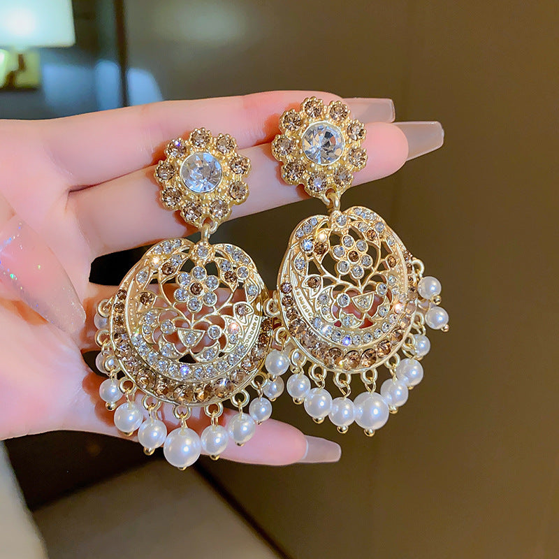 首饰耳环中古vintage饰品 个性设计爆款925银针耳环气质高级感耳饰女批发